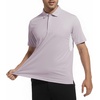 image:imageAlex Vando Mens Golf Polo Shirt Textured Stretch Performance Polo  Structured Collar Textured Knit Finish 8Way Stretch Regular Fit True to Size 87 Nylon 13 Spandex Machine WashablePurple