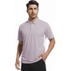 image:imageAlex Vando Mens Golf Polo Shirt Textured Stretch Performance Polo  Structured Collar Textured Knit Finish 8Way Stretch Regular Fit True to Size 87 Nylon 13 Spandex Machine WashablePurple