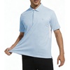 image:imageAlex Vando Mens Golf Polo Shirt Textured Stretch Performance Polo  Structured Collar Textured Knit Finish 8Way Stretch Regular Fit True to Size 87 Nylon 13 Spandex Machine WashableBlue