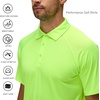 image:imageAlex Vando Mens Golf Shirt Moisture Wicking QuickDry Short Sleeve Polo  UPF40Soft amp stretchSweat resistantMultiscene sports amp office apparel02a Green