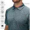 image:imageAlex Vando Mens Golf Shirt Moisture Wicking QuickDry Short Sleeve Polo  UPF40Soft amp stretchSweat resistantMultiscene sports amp office apparel02a Turquoise