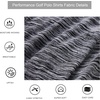 image:imageAlex Vando Mens Golf Shirt Moisture Wicking QuickDry Short Sleeve Polo  UPF40Soft amp stretchSweat resistantMultiscene sports amp office apparelBlack