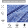 image:imageAlex Vando Mens Golf Shirt Moisture Wicking QuickDry Short Sleeve Polo  UPF40Soft amp stretchSweat resistantMultiscene sports amp office apparelBlue