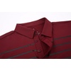 image:imageAlex Vando Mens Golf Shirt Moisture Wicking QuickDry Short Sleeve Polo  UPF40Soft amp stretchSweat resistantMultiscene sports amp office apparelBurgundy Stripe 87