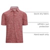 image:imageAlex Vando Mens Golf Shirt Moisture Wicking QuickDry Short Sleeve Polo  UPF40Soft amp stretchSweat resistantMultiscene sports amp office apparelBurgundy