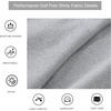 image:imageAlex Vando Mens Golf Shirt Moisture Wicking QuickDry Short Sleeve Polo  UPF40Soft amp stretchSweat resistantMultiscene sports amp office apparelGrey