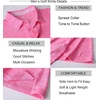image:imageAlex Vando Mens Golf Shirt Moisture Wicking QuickDry Short Sleeve Polo  UPF40Soft amp stretchSweat resistantMultiscene sports amp office apparelHot Pink