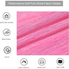 image:imageAlex Vando Mens Golf Shirt Moisture Wicking QuickDry Short Sleeve Polo  UPF40Soft amp stretchSweat resistantMultiscene sports amp office apparelHot Pink