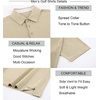 image:imageAlex Vando Mens Golf Shirt Moisture Wicking QuickDry Short Sleeve Polo  UPF40Soft amp stretchSweat resistantMultiscene sports amp office apparelKhaki