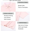 image:imageAlex Vando Mens Golf Shirt Moisture Wicking QuickDry Short Sleeve Polo  UPF40Soft amp stretchSweat resistantMultiscene sports amp office apparelLt Pink