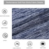 image:imageAlex Vando Mens Golf Shirt Moisture Wicking QuickDry Short Sleeve Polo  UPF40Soft amp stretchSweat resistantMultiscene sports amp office apparelNavy2