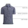 image:imageAlex Vando Mens Golf Shirt Moisture Wicking QuickDry Short Sleeve Polo  UPF40Soft amp stretchSweat resistantMultiscene sports amp office apparelNavy2