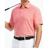 image:imageAlex Vando Mens Golf Shirt Moisture Wicking QuickDry Short Sleeve Polo  UPF40Soft amp stretchSweat resistantMultiscene sports amp office apparelPink