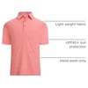 image:imageAlex Vando Mens Golf Shirt Moisture Wicking QuickDry Short Sleeve Polo  UPF40Soft amp stretchSweat resistantMultiscene sports amp office apparelPink