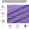 image:imageAlex Vando Mens Golf Shirt Moisture Wicking QuickDry Short Sleeve Polo  UPF40Soft amp stretchSweat resistantMultiscene sports amp office apparelPurple