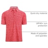 image:imageAlex Vando Mens Golf Shirt Moisture Wicking QuickDry Short Sleeve Polo  UPF40Soft amp stretchSweat resistantMultiscene sports amp office apparelRed