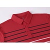 image:imageAlex Vando Mens Golf Shirt Moisture Wicking QuickDry Short Sleeve Polo  UPF40Soft amp stretchSweat resistantMultiscene sports amp office apparelRed Stripe 87