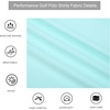 image:imageAlex Vando Mens Golf Shirt Moisture Wicking QuickDry Short Sleeve Polo  UPF40Soft amp stretchSweat resistantMultiscene sports amp office apparelTblue