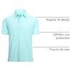 image:imageAlex Vando Mens Golf Shirt Moisture Wicking QuickDry Short Sleeve Polo  UPF40Soft amp stretchSweat resistantMultiscene sports amp office apparelTblue