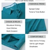 image:imageAlex Vando Mens Golf Shirt Moisture Wicking QuickDry Short Sleeve Polo  UPF40Soft amp stretchSweat resistantMultiscene sports amp office apparelTeal