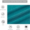 image:imageAlex Vando Mens Golf Shirt Moisture Wicking QuickDry Short Sleeve Polo  UPF40Soft amp stretchSweat resistantMultiscene sports amp office apparelTeal