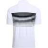 image:imageAlex Vando Mens Golf Shirt Moisture Wicking QuickDry Short Sleeve Polo  UPF40Soft amp stretchSweat resistantMultiscene sports amp office apparelWhite Stripe 87