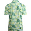 image:imageAlex Vando Mens Hawaiian Golf Shirt Moisture Wicking Digital Print Polo  Tropical vivid patterns Sweatabsorbing Flexible stretch weave Side air slits Unrestricted daily activityGreen Lemon