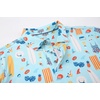 image:imageAlex Vando Mens Hawaiian Golf Shirt Moisture Wicking Digital Print Polo  Tropical vivid patterns Sweatabsorbing Flexible stretch weave Side air slits Unrestricted daily activityCyan Surfboard