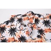 image:imageAlex Vando Mens Hawaiian Golf Shirt Moisture Wicking Digital Print Polo  Tropical vivid patterns Sweatabsorbing Flexible stretch weave Side air slits Unrestricted daily activityBlack Palm Tree