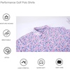 image:imageAlex Vando Mens Hawaiian Golf Shirt Moisture Wicking Digital Print Polo  Tropical vivid patterns Sweatabsorbing Flexible stretch weave Side air slits Unrestricted daily activityPink Leaf
