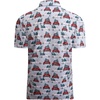 image:imageAlex Vando Mens Hawaiian Golf Shirt Moisture Wicking Digital Print Polo  Tropical vivid patterns Sweatabsorbing Flexible stretch weave Side air slits Unrestricted daily activityGrey Christmas Car