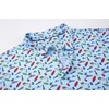 image:imageAlex Vando Mens Hawaiian Golf Shirt Moisture Wicking Digital Print Polo  Tropical vivid patterns Sweatabsorbing Flexible stretch weave Side air slits Unrestricted daily activityBlue Surfboard