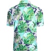 image:imageAlex Vando Mens Hawaiian Golf Shirt Moisture Wicking Digital Print Polo  Tropical vivid patterns Sweatabsorbing Flexible stretch weave Side air slits Unrestricted daily activityNavy Palm