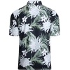 image:imageAlex Vando Mens Hawaiian Golf Shirt Moisture Wicking Digital Print Polo  Tropical vivid patterns Sweatabsorbing Flexible stretch weave Side air slits Unrestricted daily activityWhite Flower