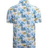 image:imageAlex Vando Mens Hawaiian Golf Shirt Moisture Wicking Digital Print Polo  Tropical vivid patterns Sweatabsorbing Flexible stretch weave Side air slits Unrestricted daily activityYellow Leaf