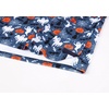image:imageAlex Vando Mens Hawaiian Golf Shirt Moisture Wicking Digital Print Polo  Tropical vivid patterns Sweatabsorbing Flexible stretch weave Side air slits Unrestricted daily activityDustyblue Pumpkin