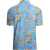 image:imageAlex Vando Mens Hawaiian Golf Shirt Moisture Wicking Digital Print Polo  Tropical vivid patterns Sweatabsorbing Flexible stretch weave Side air slits Unrestricted daily activityYellow Flower