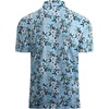 image:imageAlex Vando Mens Hawaiian Golf Shirt Moisture Wicking Digital Print Polo  Tropical vivid patterns Sweatabsorbing Flexible stretch weave Side air slits Unrestricted daily activityWhite Christmas Flower