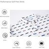image:imageAlex Vando Mens Hawaiian Golf Shirt Moisture Wicking Digital Print Polo  Tropical vivid patterns Sweatabsorbing Flexible stretch weave Side air slits Unrestricted daily activityWhite Car