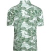 image:imageAlex Vando Mens Hawaiian Golf Shirt Moisture Wicking Digital Print Polo  Tropical vivid patterns Sweatabsorbing Flexible stretch weave Side air slits Unrestricted daily activityWhite Green Leaf