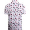 image:imageAlex Vando Mens Hawaiian Golf Shirt Moisture Wicking Digital Print Polo  Tropical vivid patterns Sweatabsorbing Flexible stretch weave Side air slits Unrestricted daily activityWhite Christmas Ball