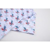 image:imageAlex Vando Mens Hawaiian Golf Shirt Moisture Wicking Digital Print Polo  Tropical vivid patterns Sweatabsorbing Flexible stretch weave Side air slits Unrestricted daily activityBlue Christmas Leaf