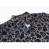 image:imageAlex Vando Mens Hawaiian Golf Shirt Moisture Wicking Digital Print Polo  Tropical vivid patterns Sweatabsorbing Flexible stretch weave Side air slits Unrestricted daily activityBlack Ghost