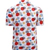 image:imageAlex Vando Mens Hawaiian Golf Shirt Moisture Wicking Digital Print Polo  Tropical vivid patterns Sweatabsorbing Flexible stretch weave Side air slits Unrestricted daily activity90 Red Circle