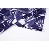 image:imageAlex Vando Mens Hawaiian Golf Shirt Moisture Wicking Digital Print Polo  Tropical vivid patterns Sweatabsorbing Flexible stretch weave Side air slits Unrestricted daily activityWhite With Navy Leaf