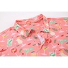 image:imageAlex Vando Mens Hawaiian Golf Shirt Moisture Wicking Digital Print Polo  Tropical vivid patterns Sweatabsorbing Flexible stretch weave Side air slits Unrestricted daily activityPink Drinking