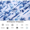 image:imageAlex Vando Mens Hawaiian Golf Shirt Moisture Wicking Digital Print Polo  Tropical vivid patterns Sweatabsorbing Flexible stretch weave Side air slits Unrestricted daily activityWhite Palm Tree