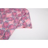 image:imageAlex Vando Mens Hawaiian Golf Shirt Moisture Wicking Digital Print Polo  Tropical vivid patterns Sweatabsorbing Flexible stretch weave Side air slits Unrestricted daily activityPink Blue Palm Fronds