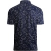 image:imageAlex Vando Mens Hawaiian Golf Shirt Moisture Wicking Digital Print Polo  Tropical vivid patterns Sweatabsorbing Flexible stretch weave Side air slits Unrestricted daily activityNavy Christmas Ball