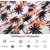 image:imageAlex Vando Mens Hawaiian Golf Shirt Moisture Wicking Digital Print Polo  Tropical vivid patterns Sweatabsorbing Flexible stretch weave Side air slits Unrestricted daily activityBlack Palm Tree